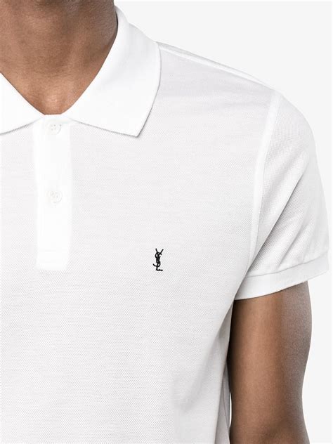 ysl polo long sleece|SAINT LAURENT Polo Shirts for Men .